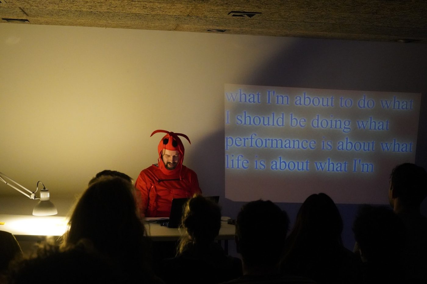 A Human Pretending To Be An Artist Pretending To Be A Crayfish